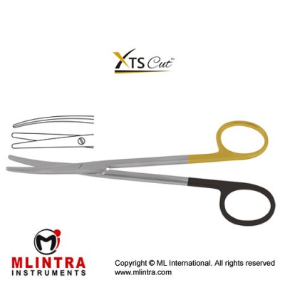 XTSCut™ TC Metzenbaum Dissecting Scissor Curved Stainless Steel, 14.5 cm - 5 3/4"